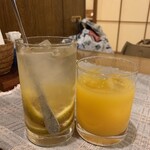 藤沢しぇんろん - クーポンの「カボススカッシュ」と「無農薬ミカン１００％ジュース」