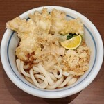 讃岐うどん 加重 - かしわ天ぶっかけ（800円）