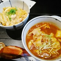 日本橋 やぶ久 - 親子丼+カレー南蛮