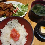 いもたろう - 若鳥唐揚明太子しらす定食