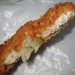 味の大関 - 「串かつ(\130)」の断面。