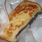 happy hoppe - 「自家製フレンチトースト(\80)」。