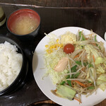 鶏の伊藤 - 野菜炒め定食　700円税別