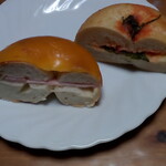 キャメル ベーグル - 断面