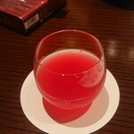 鮨と旬菜 ひと時 - スッポン生き血(リンゴジュース割)