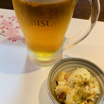 Rokasezu - 生ビールとお通し