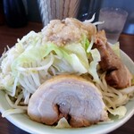 かじろうramen7 - ラーメン小　野菜まし　にんにく脂まし