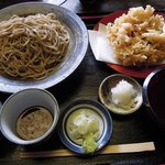 蕎麦喰い処 利めい庵 - 利めい庵 「かき揚げせいろ」