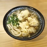 一角うどん - しめじ天うどん490円