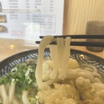 一角うどん - 麺はこんな感じ