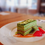 海と山のまにまに - 抹茶のケーキ
