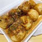 天下一蛸焼本舗 - 天下一たこ焼き8こ入り
イスタンブールソース 380円
（しょう油の上からマヨネーズ）