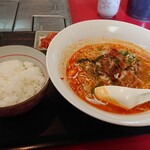 Yakiniku Sumairu Juen - テグタンラーメン定食900円