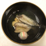 鰻はし本 - 佐久鯉の白子とのんきどじょうのお椀