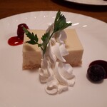 珈琲の街 - ケーキセット(650円)　チーズケーキ