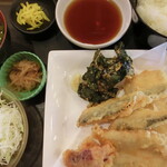 種まき権兵衛家カフェレスト - 地魚天ぷら定食。1,080円
