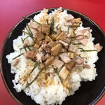 豚骨醤油ラーメン 王道家 - 大盛りチャーシュアップ