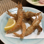 烏山 - ガサエビから揚げ
      エビ味噌が濃厚で旨い〜