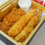 とんかつ濱かつ - エビフライとヒレアップその１