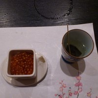 活カニの花咲 - いくらご飯と昆布茶