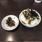 麺屋 蓮々 - 高菜とセットのご飯！