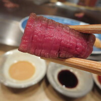 鉄板焼 さざんか - 希望通りの焼き加減、ミディアムレア