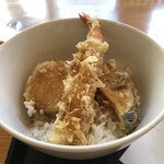 蕎麦　孤丘 - 海老天丼