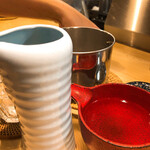 石臼挽き手打 蕎楽亭 - 麦焼酎「玄武」一合セット　950円