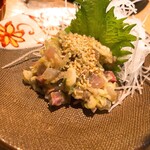 石臼挽き手打 蕎楽亭 - あじのなめろう　1,280円