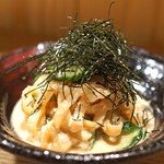 うなぎ 目白ぞろ芽 - 胡瓜とクラゲの胡麻酢和え