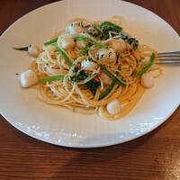 PIZZERIA347 by il pinolo - ■平日ランチセット 本日のパスタ(帆立の貝柱と小松菜のアーリオ･オーリオ) 1210円(内税)■