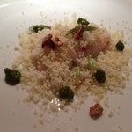 Restaurant MiYa－Vie - 蒸し焼きにした天然真鯛、スムール＆カリフラワー、チェルムラ