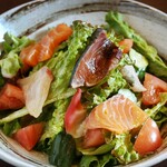 Seafood yuzu salad