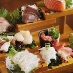 Luxurious sashimi platter