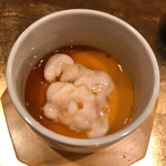 寿司 赤酢 - たらの白子の茶碗蒸し