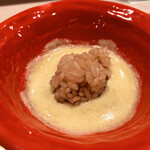 寿司 赤酢 - 鮑の肝ソースのリゾット