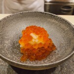 寿司 赤酢 - すじこご飯といくら