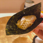 寿司 赤酢 - ノドグロの海苔巻き