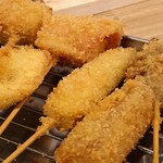 Kumamoto Kushikatsu Wasamon Sakaba - 串カツ盛合せ１０本