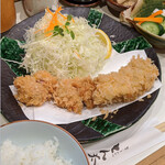 とん太 - 『特ヒレかつ定食（シジミ汁で）』　２４００円