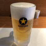Wanoshoku Nikai - 生ビールはサッポロ黒ラベル