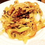 Fried squid with green onion flavor