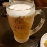 Taishuu Horumon Yakiniku Jun - キンキンに冷えたビール