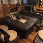 地鶏の里 永楽荘 - 囲炉裏もあります