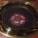 地鶏の里 永楽荘 - 金のコンロで焼き焼き