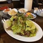 旨味熟成肉専門 焼肉 ふじ山 - ふじ山スペシャルセットのチョレギサラダ