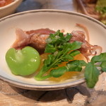 佐賀牛 季楽 銀座  - 鉄板焼きディナーコース「三右衛門」　前菜の盛合わせ～佐賀の彩りー