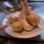 佐賀牛 季楽 銀座  - これが佐賀ジャンボニンニク