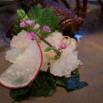 佐賀牛 季楽 銀座  - 鉄板焼きディナーコース「三右衛門」　活伊勢海老のお刺身