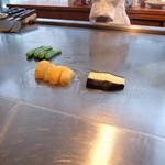 佐賀牛 季楽 銀座  - 最高級佐賀牛 ～ 米どころの名牛　霜降り肉の味わい ～ 野菜焼き上がり